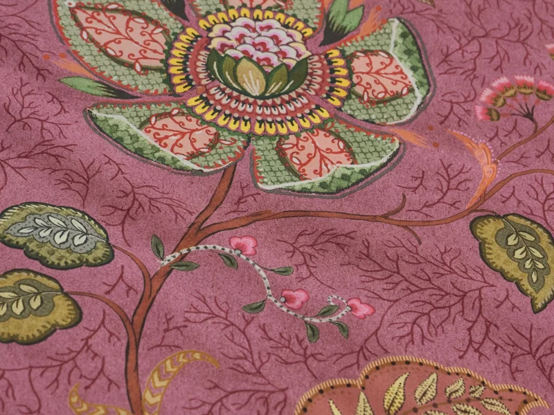PIP STUDIO Mumbai Evening Bettwäsche dark pink 135x200cm (1 Stück)
