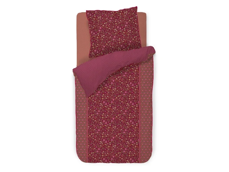PIP STUDIO Flora Bangalore Bettwäsche dark pink 135x200cm (1 Stück)