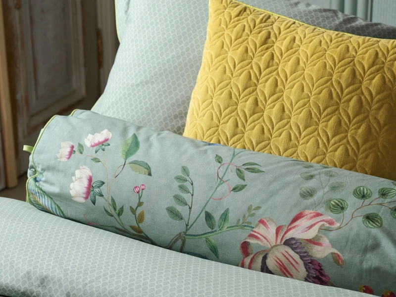 PIP STUDIO Everbloom Kissen Rolle grün 22x70cm (1Stück)