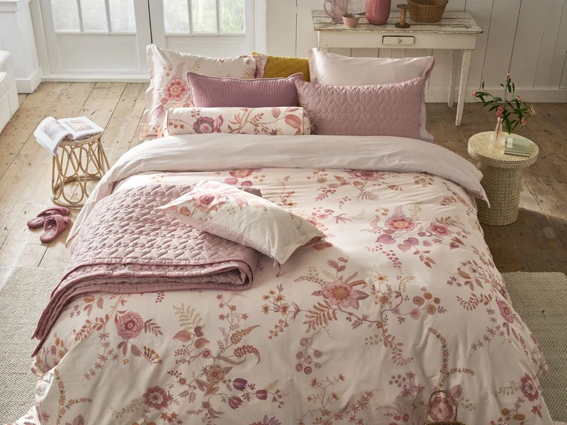 PIP STUDIO Everbloom Bettwäsche light pink 135x200cm (1 Stück)