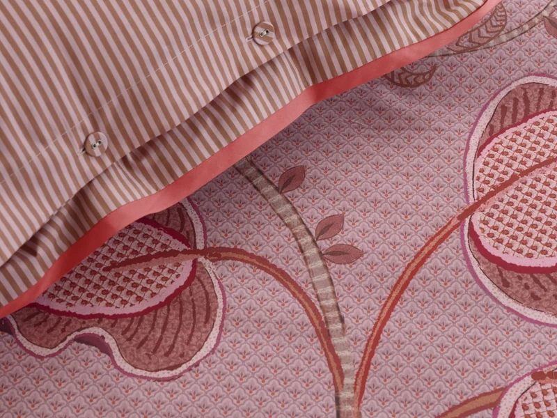 PIP STUDIO Mumbai Night Kissen quadratisch pink 45x45cm (1Stück)