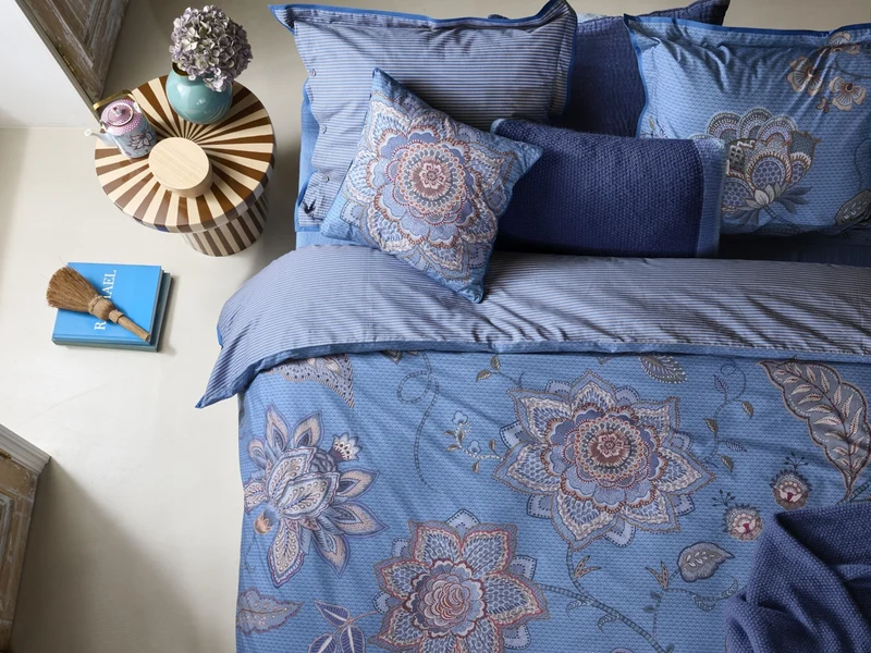 PIP STUDIO Mumbai Night Bettwäsche blau 135x200cm (1 Stück)