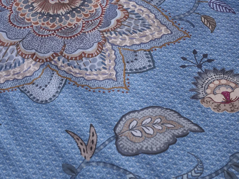 PIP STUDIO Mumbai Night Bettwäsche blau 135x200cm (1 Stück)