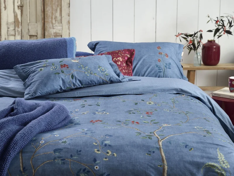 PIP STUDIO Desi Garden Bettwäsche blau 135x200cm (1 Stück)