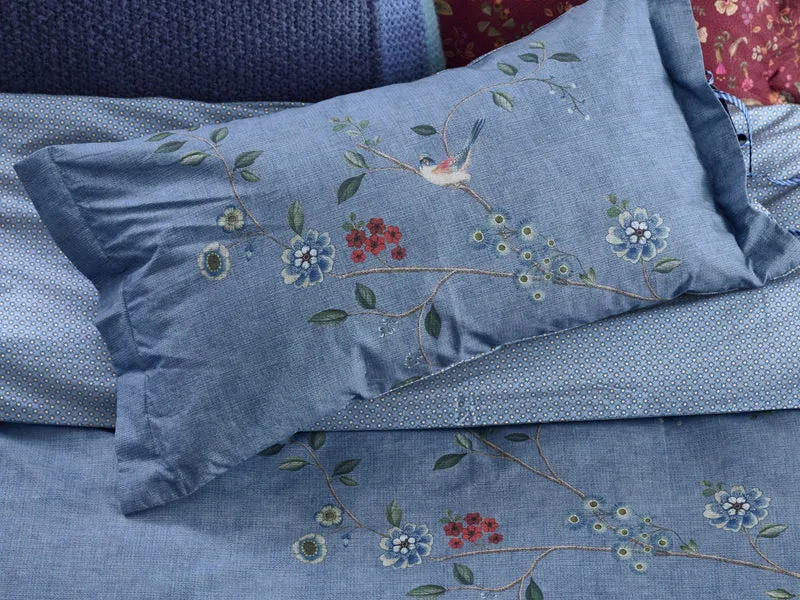 PIP STUDIO Desi Garden Bettwäsche blau 135x200cm (1 Stück)