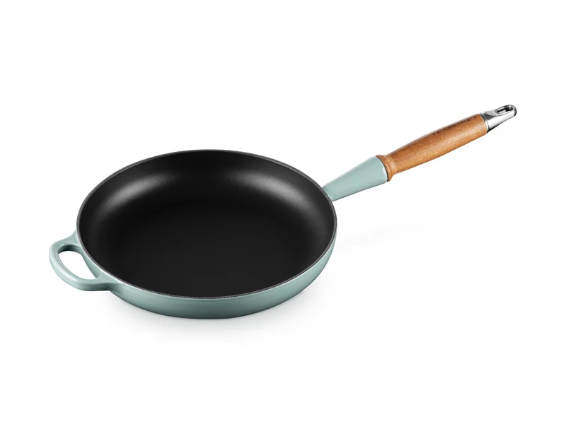 Le Creuset Brat- und Servierpfanne Signature mit Holzgriff sea salt 26cm