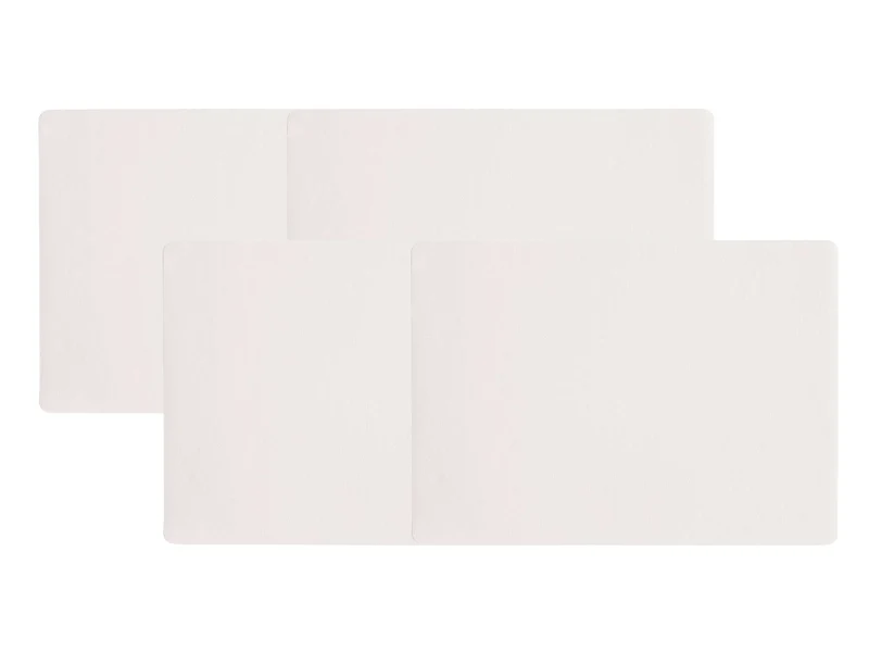 ASA Tischset Lederoptik weiss 46x33cm Set4