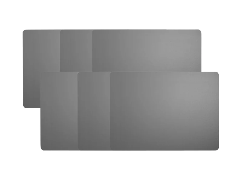 ASA Tischset Lederoptik cement 46x33cm Set6