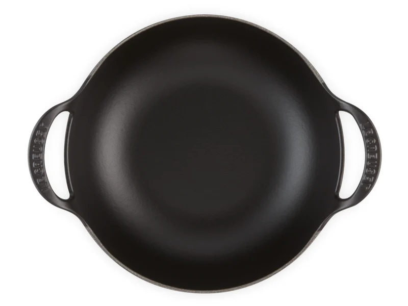 Le Creuset Balti Dish Tradition rund schwarz matt 24cm
