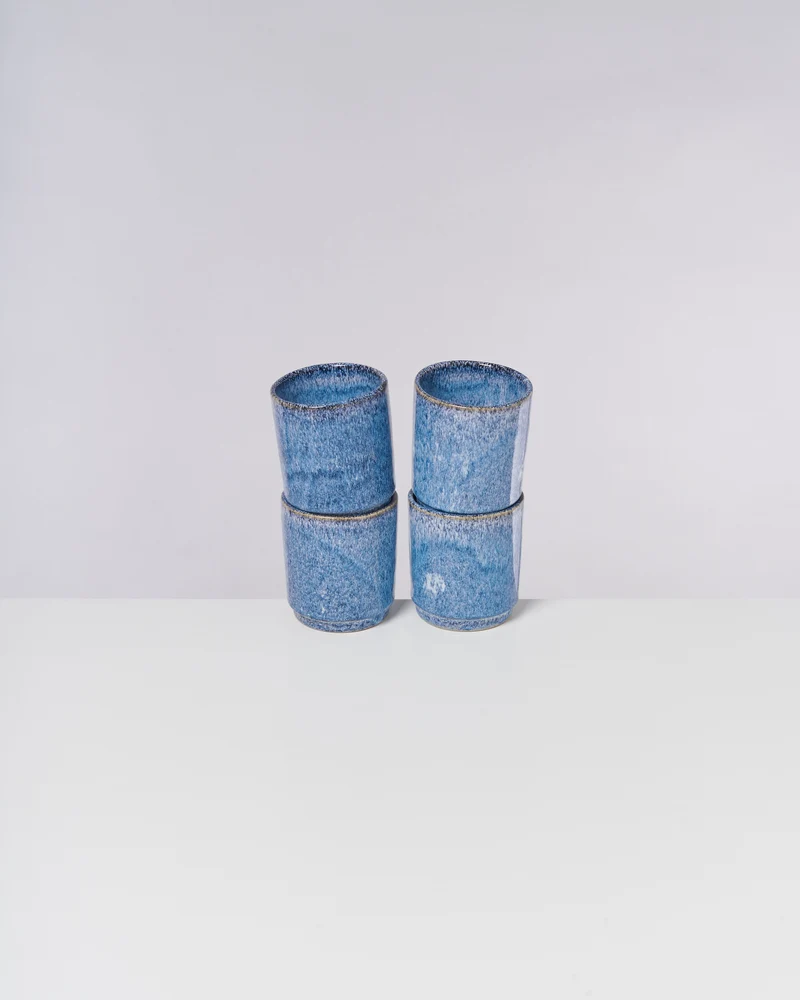 Cordoama Becher groß blau 4er-Set