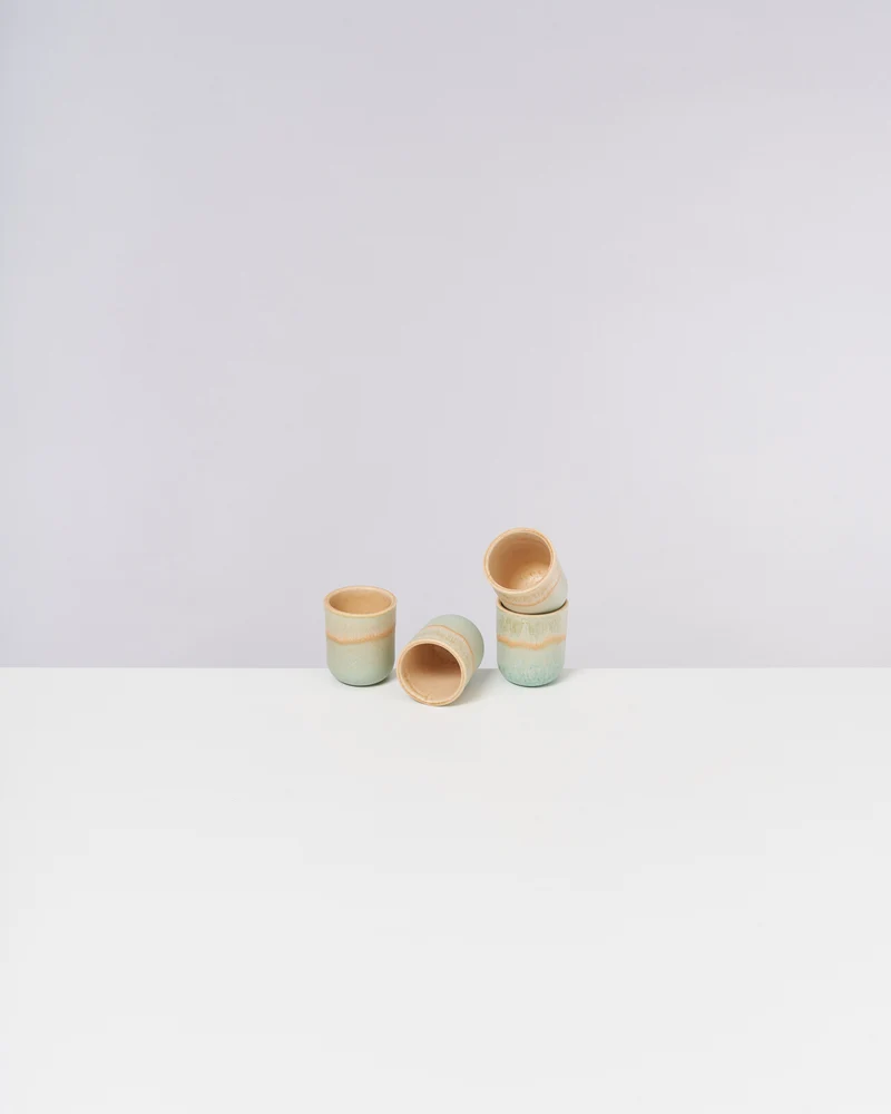 Copa Alto Espressobecher apricot mint 4er-Set