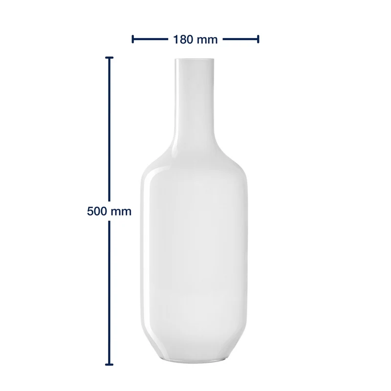 Vase MILANO 50 cm weiß