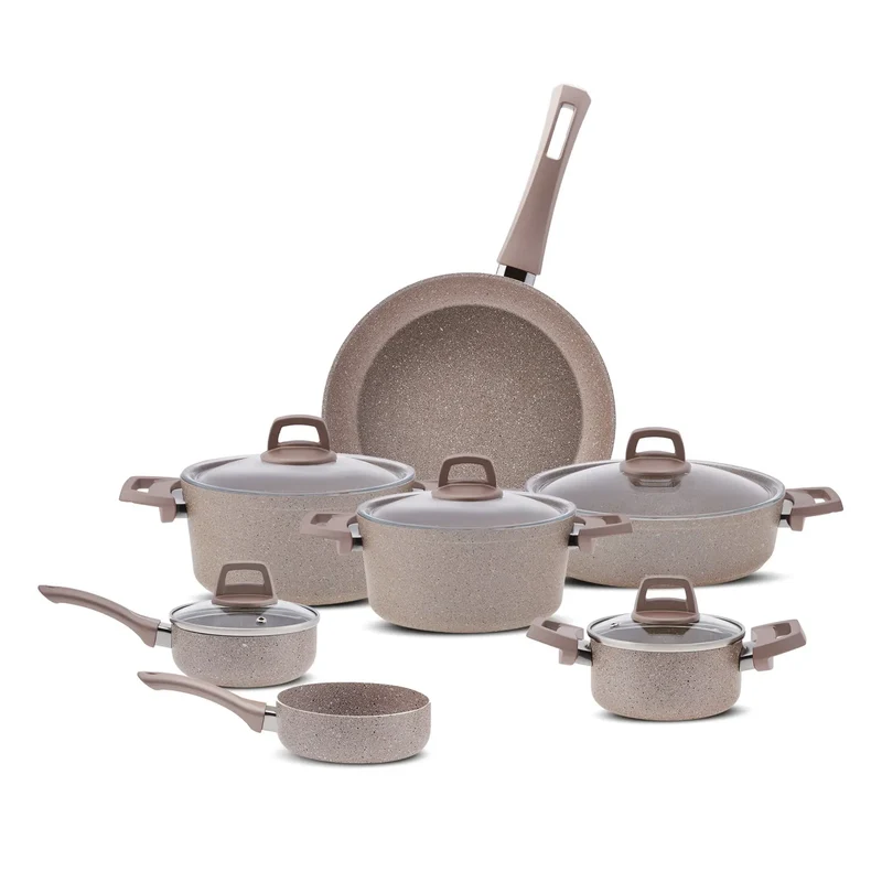 Karaca Rosegold Biogranite Kochgeschirr-Set 12-teiliges