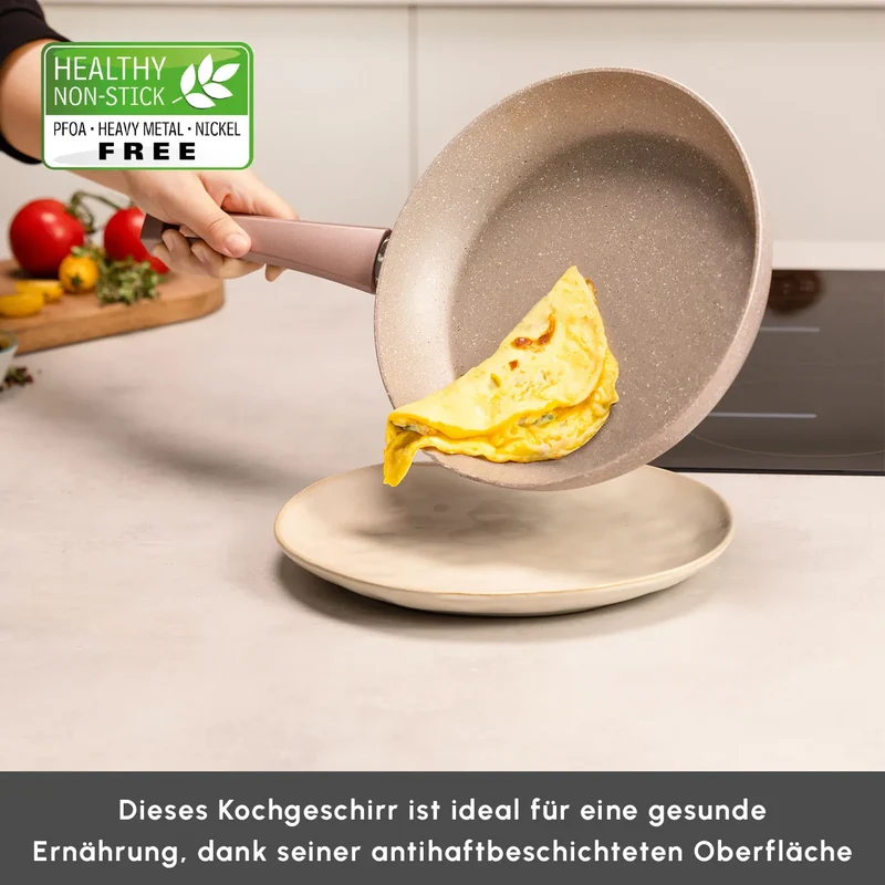 Karaca Rosegold Biogranite Kochgeschirr-Set 12-teiliges