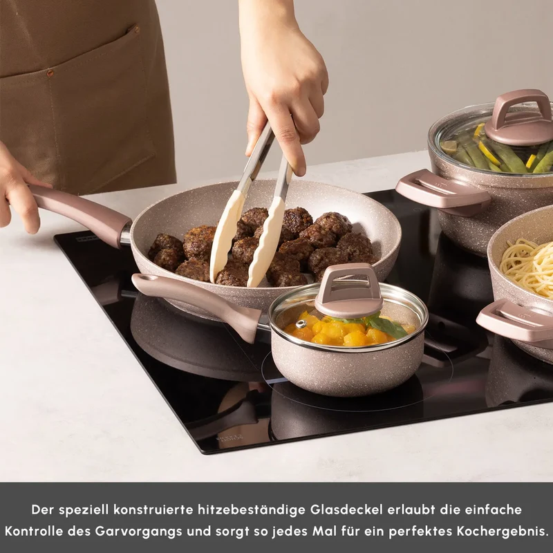 Karaca Rosegold Biogranite Kochgeschirr-Set 12-teiliges