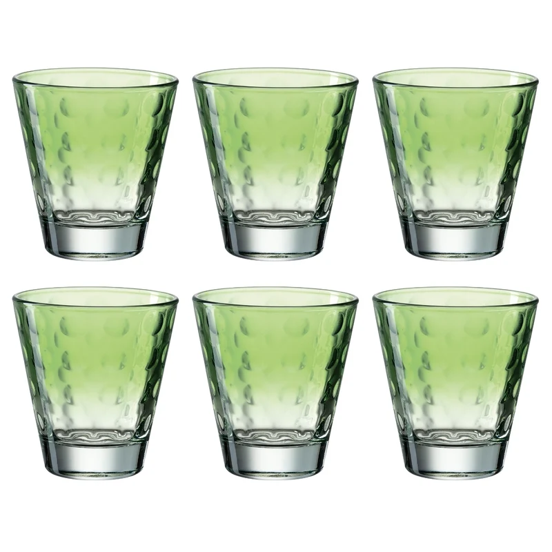 Trinkglas OPTIC 215 ml hellgrün 6er-Set