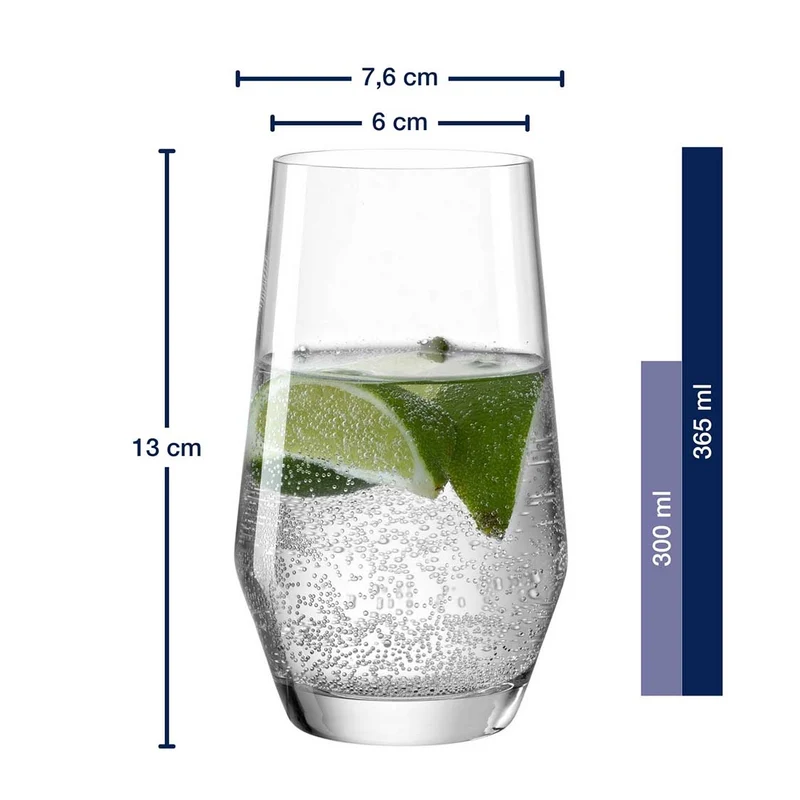 Trinkglas PUCCINI 365 ml 6er-Set