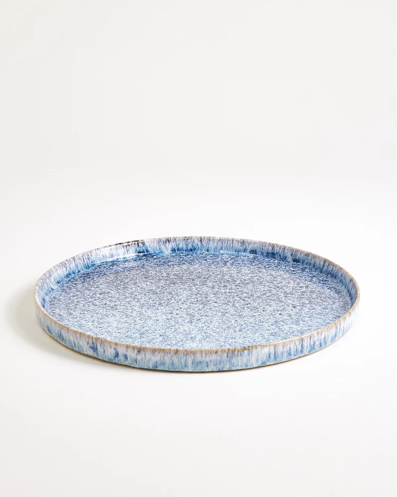 Cordoama Teller groß modern blau