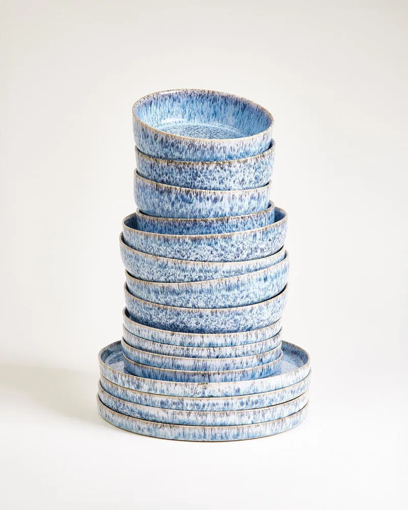 Cordoama Geschirr-Set modern blau 16-teilig