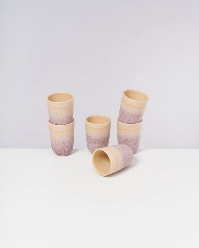 Copa Alto Becher groß apricot flieder