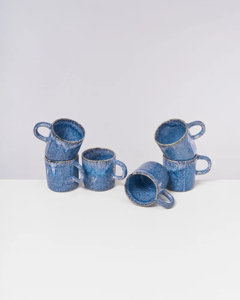 Cordoama Tasse groß modern blau