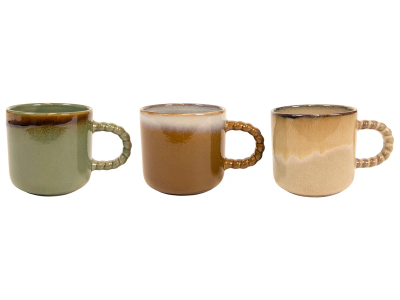 Tasse Mistral twisted Griff 330ml 3 fach sortiert