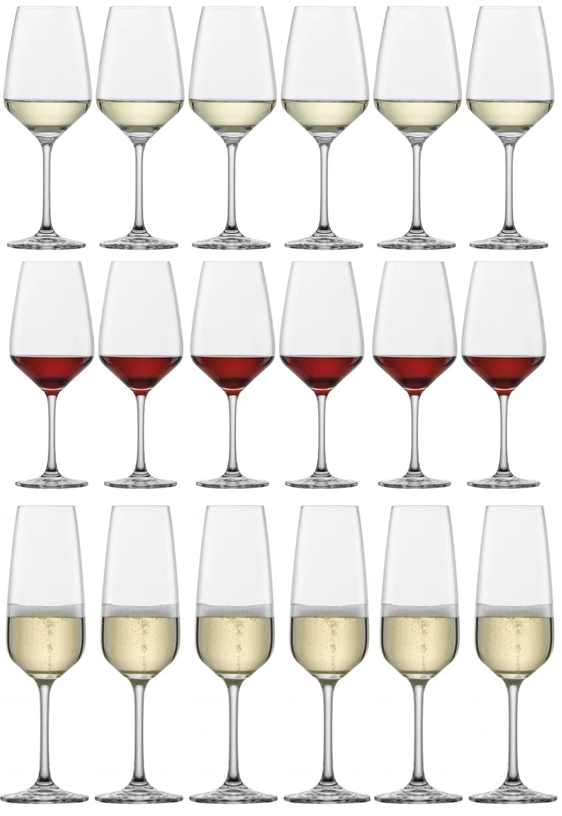Schott Zwiesel Weinglas-Set (Sektgläser, Weißweingläser & Rotweingläser) Tulip 18-teilig