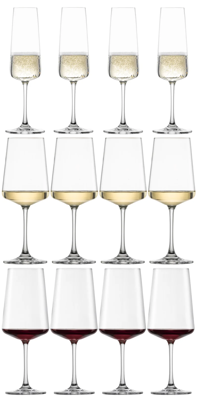 Schott Zwiesel Rote, Weiße und Champagnergläser MioVino - 12-teilig