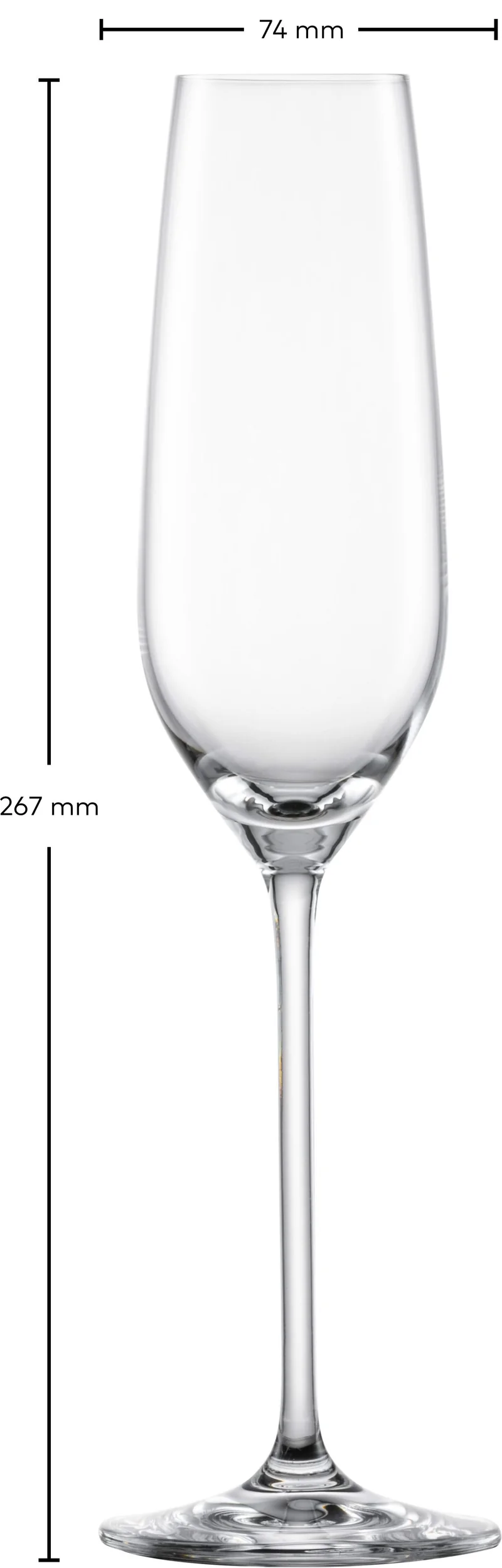 Schott Zwiesel Champagnergläser - Flöten - Fortissimo - 240 ml - 4 Stück