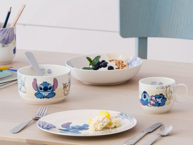 Villeroy & Boch Disney Stitch Kinderbecher mit Henkel klein weiß 0,17l