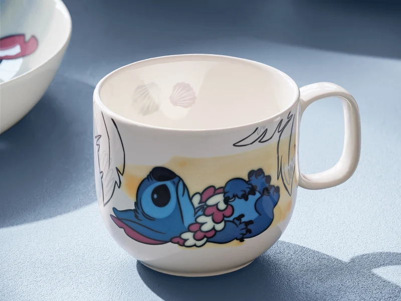Villeroy & Boch Disney Stitch Kinderbecher mit Henkel klein weiß 0,17l