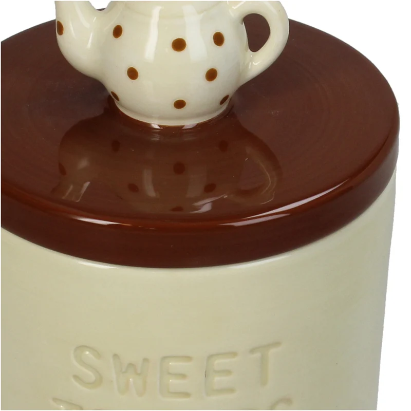 Keepsake Box Spill the Tea Dolomite Ivory 11x11x13cm
