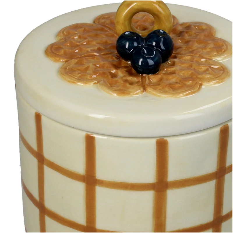 Keepsake Box Waffle Dolomite Ivory 11x11x15cm