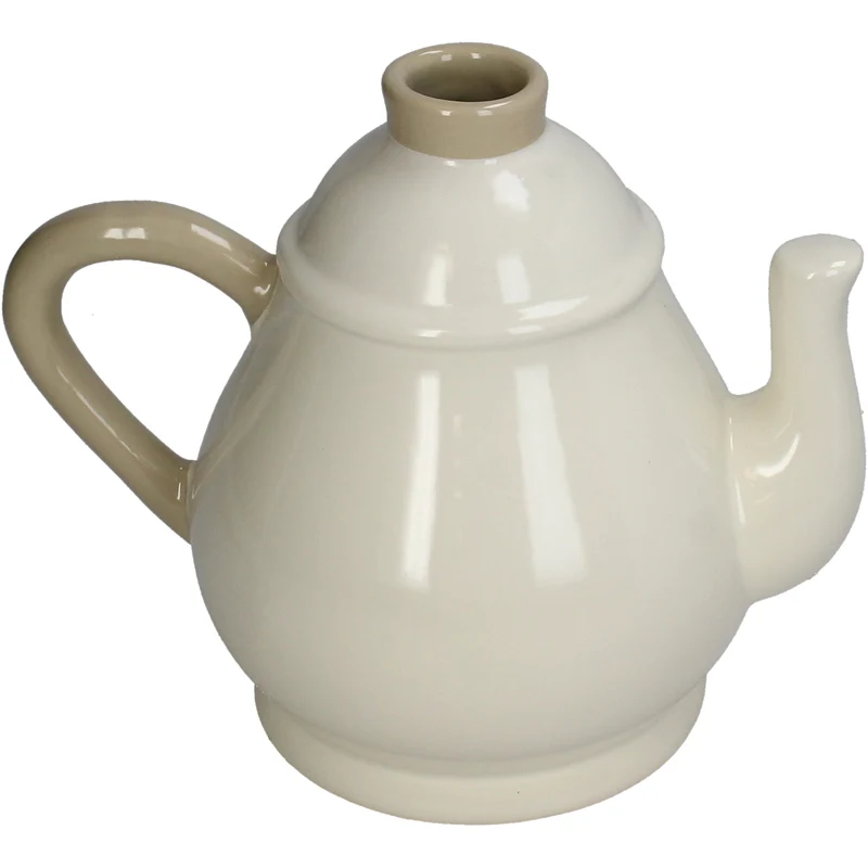Vase Teapot Fine Earthenware Ivory 23.3x15.6x19cm