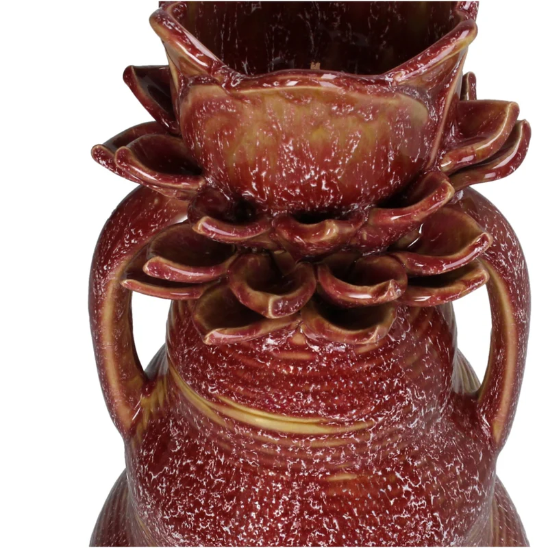 Vase Stoneware Purple 19.5x19.5x37cm