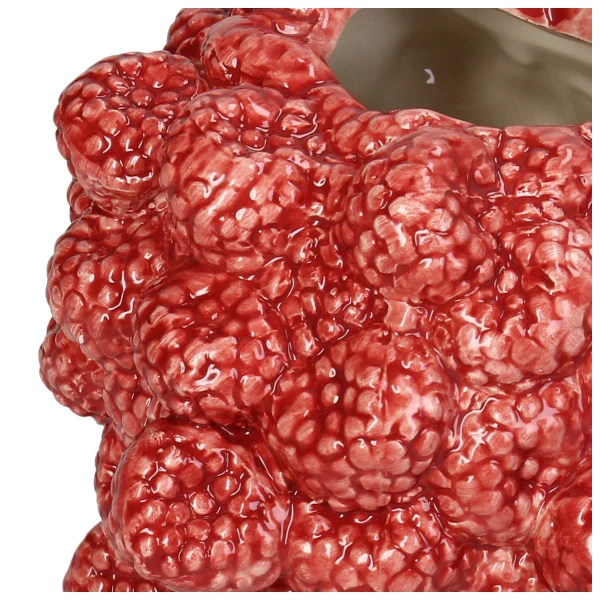 Vase Raspberry Dolomite Red 12.3x12.3x12.6cm