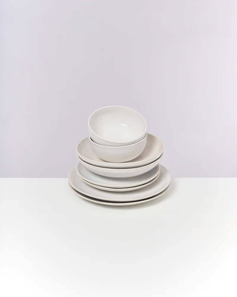 Amado Geschirr-Set weiß 8-teilig