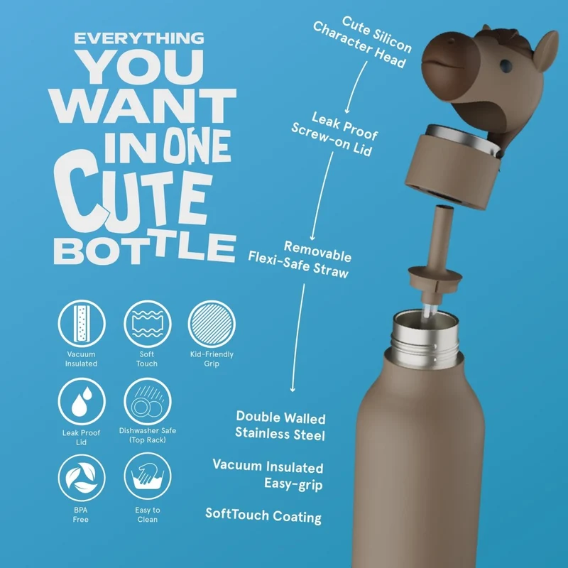 Isolierflasche Bestie Pferd