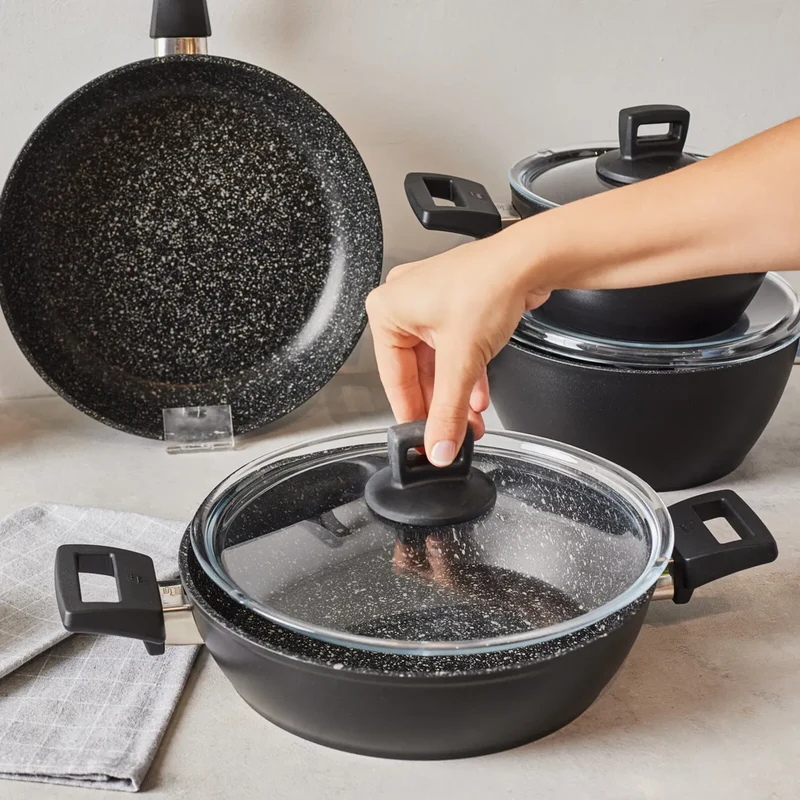 Karaca Biogranit Power Kochtopfset, 8 teilig