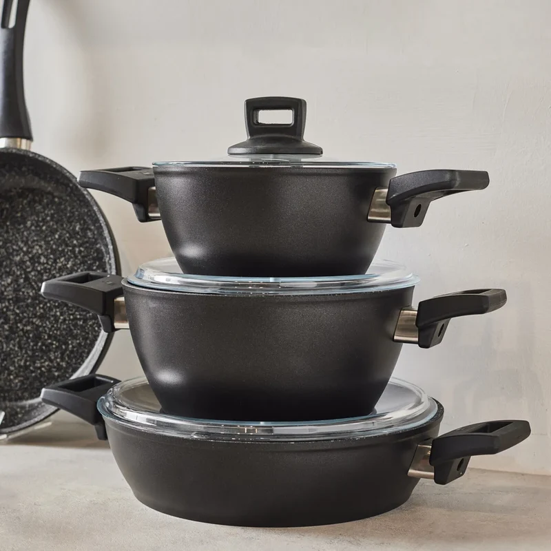 Karaca Biogranit Power Kochtopfset, 8 teilig