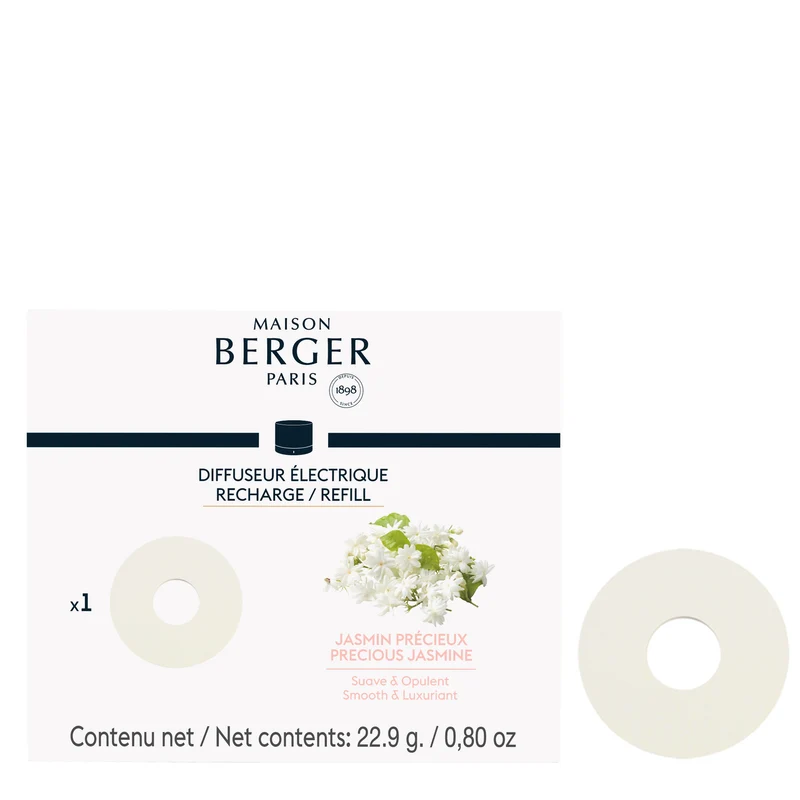 Maison Berger Nachfüllung Keramik 10cm weiß - Nomad Diffuser - Precious Jasmine