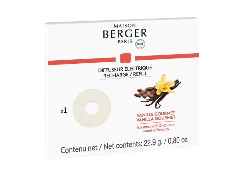 Maison Berger Nachfüllung Keramik Weiß 86 mm - Nomad Duft - Vanille Gourmet