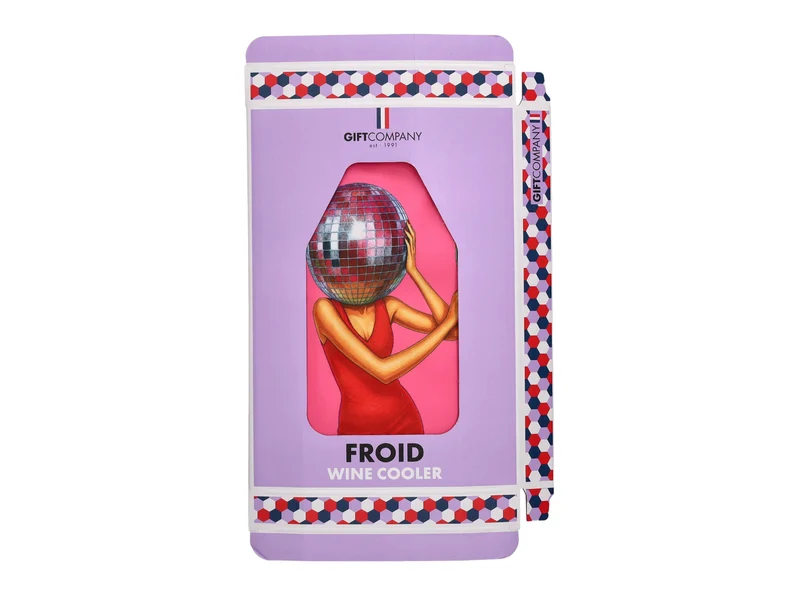 Giftcompany Froid Kühlmanschette Discokugel neon pink 23,5cm