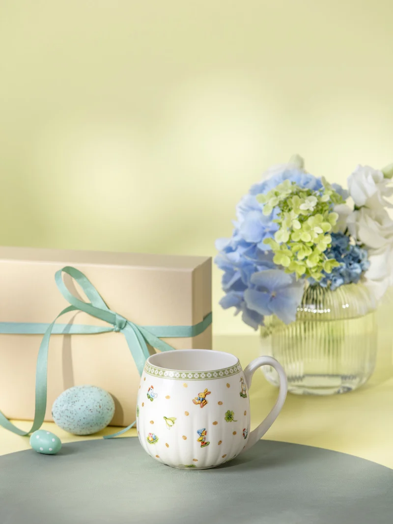 Villeroy & Boch Easter Delight Henkelbecher mit Untertasse 2tlg Set6