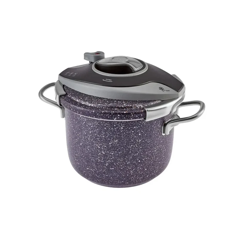 Karaca Biogranit Steel Plus Schnellkochtopf Violett 6 Lt