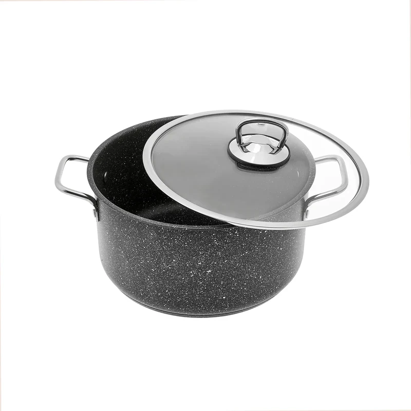 Karaca Biogranit Steel Plus 7 Teiliges Kochtopfset Grau