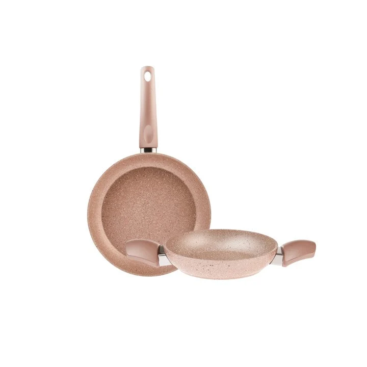 Karaca Biogranit induktion pan set 2 teile rose gold