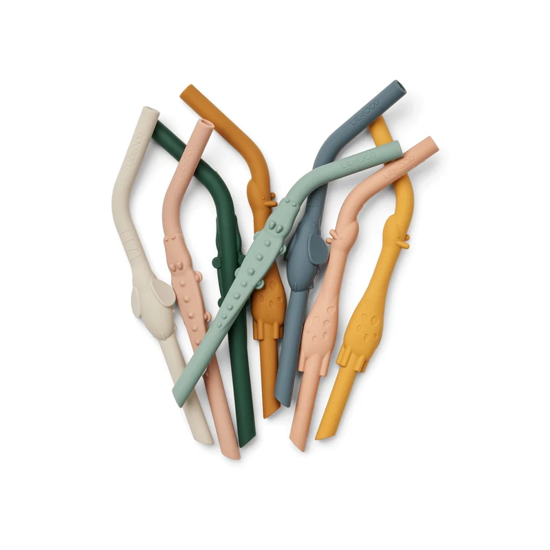 Carlson Strohhalme mit Tiermotive - 8er-Pack- All together