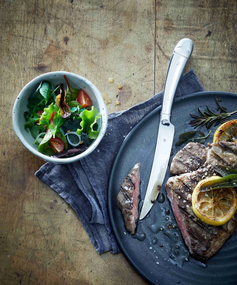 WMF Steakmesser 6-teilig - Inklusive GRATIS Cookinglife Pfeffer- und Salzmahlerset