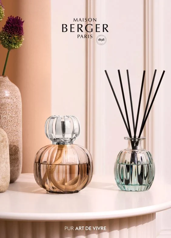 Maison Berger Duftstäbchen Glas 100 ml Grün - Raumduft Nachfüllung - Corali